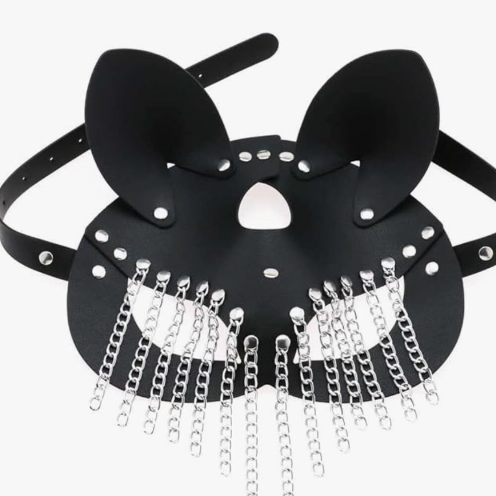 Leather Cat Mask - Picture 6 of 6